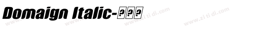 Domaign Italic字体转换